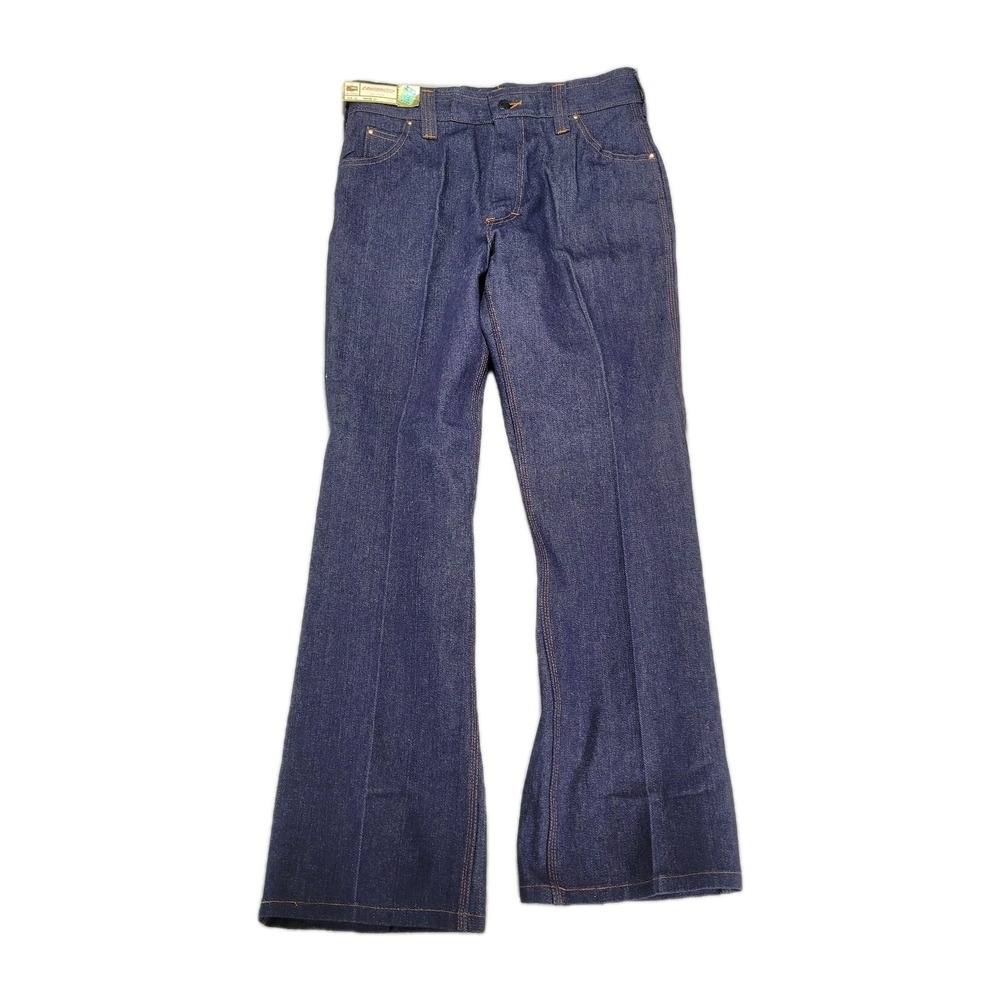 VTG Kmart Sanforized Jeans Men's 32x31 Bootcut Flared Bellbottom Dark Wash New